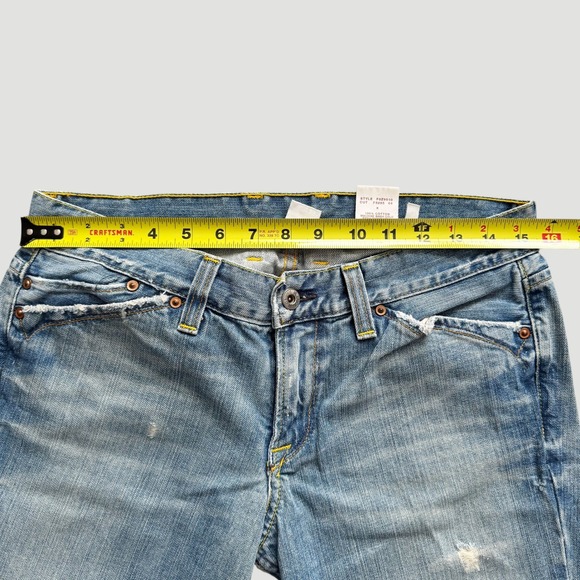 VTG Lucky Brand Juniper Flare Jeans Vintage Y2K Women's sz 8 29 Distressed USA - Picture 6 of 16